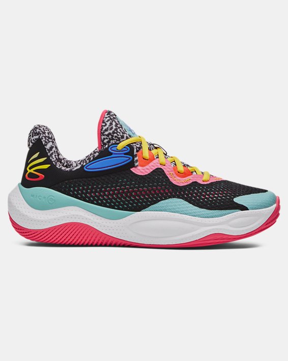 Unisex Curry Splash 'Curry Jam' Basketball Shoes in Black image number 0